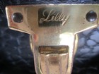 Vintage Lilly Black Leather Doctors Medical Bag Used