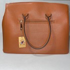 Golden Ice Large Brown Purse Shoulder Zip Closure