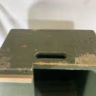 Vintage Bell System Green Wood Lineman   s Splice Box Seat Stool