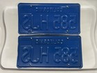 California License Plate Pair Of License Plates 585 Hjs 1975