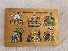 3 Vintage Wooden Shape Peg Puzzles 14 Piece 11 1 2  X 8 