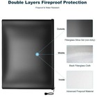 2000    Fire Proof Money Bag Fireproof Document Pouch Waterproof Safe Cash Us