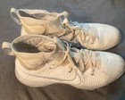 Nike Alpha Huarache Nxt Mcs Cleats White Gray Men   s Size 12 Dj6519-103