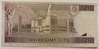 Lithuania 20 Litu 1993 P-57 With Tier