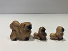 Vintage Set Of 3 Pekingese Dog Figurines Hagen Renaker