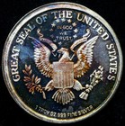 1991 Operation Desert Storm Army Military Us Eagle flag 1 Oz  999 Silver Round  
