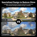 Wyze - Window Cam Indoor Plug-in 1080p Hd Security Camera With Anti-glare Des   