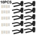 10 Pcs Pack Guitar Hangers Hook Holder Wall Mount Hanger Display Instrument