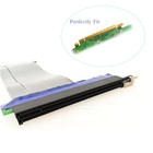  Pci-e 8x To 16x Slot Riser Card Flexible Ribbon Extension Cable Cord 