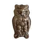 4  Owl Hanging Paper Clip Holder  Antiqued Brass