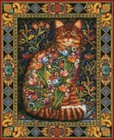 Tapestry Cat - Chart Counted Cross Stitch Patterns Needlework Diy Dmc Color 