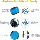 Magical Wind Powered Kinetic Windmill Metal And Sculpture Spinner Garden Unique