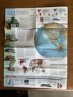 National Geographic Map 1999 August cultures languages millennium In Maps poster