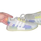 Adidas Nmd_r1 Refined J Low Top Lace-up Athletic Sneakers White Multicolor