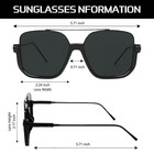 Vintage  Large Oversized For Men Women Trendy Lens Aviator Retro 70 s Sunglasses