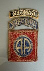 Us Army 82nd Airborne Division Shoulder Patch  One Piece  No Glow  Ranger Tab