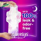 Always Radiant Feminine Pads For Women  Flexfoam Pads With Wings  Size 5  54 Ct