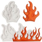 Flame Fondant Molds Fire Cake Decorating Silicone Molds For Sugarcraft Style A