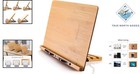 Health-focused Bamboo Book Stand - 13 2x9 2 For Cookbooks   Tablets  Lightweight