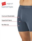Hanes Originals Ultimate Men s Supersoft Boxer Brief Underwear  Black  3-pack