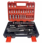 Socket Set 1 4 Inch Drive Socket And Ratchet Set 53 Pcs Sae And Metric Tool Set