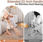 Foldable Compression Sock Aid For Seniors - Fits Calf Circumference Under 16 Inc