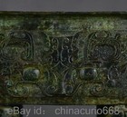 9 6  Old Chinese Bronze Ware Dynasty Beast Face 4 Feet Ding Incense Burner