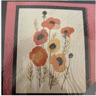 Vtg Columbia Minerva Creative Crewel  Kit  Pow Poppies Erica Wilson 7072 Rare