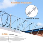 250 500 Ft Steel Razor Wire Razor Barbed Wire 5 10 Rolls Farm Razor Wire Fencing