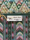 Vtg Windsor Wood Project Pack Bag Organizer Cross Stitch Green Pink Quilted