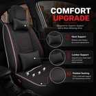 5-seat Car Seat Covers Full Set Universal Faux Leather Front   Rear For Most