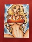 Wonder Girl Busty Dc Sexy Sketch Card Original Art Chris Mcjunkin 2025 Susale   