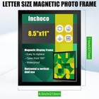 Sign Holder 8 5  X 11  Letter Size Self Adhesive Picture Frames Reusable Magnet