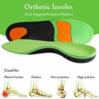 Orthotic Shoe Insoles High Arch Support Inserts For Plantar Fasciitis Flat Feet