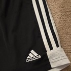 Adidas Men   s 3-stripes Climacool Soccer Shorts Black white S Drawstring