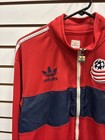New England Revolution Jacket Mens Large Red Mls Soccer Track Full Zip Adidas