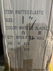 Knit Elastic Band 1 Inch White Waistband Trim 50y