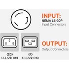 Vertiv Rack Pdu Vp8941  Switched  Unit Level  Vertical  30a  208v   20 u-lock