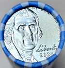 2024 P Jefferson Nickel Rolls - Uncirculated - Original Bank Wrapped  obw 