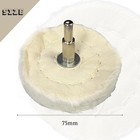 4pcs 3 Inch Cotton Drill Buffing Wheel With 1 4  Shank  Polishing For Sundry