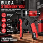 Grip Strength Trainer hand Gripper Strengthener with Counting Function 5-165kg