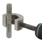 Metal Stamp Holder  6 Inches  Metal Stamping Tool  With Grey   Aqua Textured    