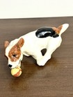 Royal Doulton Jack Russell Terrier Dog Hn 1097 With Ball Euc