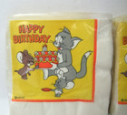 Tom   Jerry Happy Birthday Luncheon Napkins Vintage 1978 Nip 2 Packs Of 20