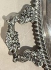 Eg Webster   Son Xl Rectangular Footed Ornate Silverplate Tray Handles  05419 9