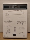 Stampin  Up  Mixed Labels Cling Stamp Set   Dies Rubber Words   Phrases