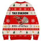 Red Tux Evasion Funny Christmas Ugly Sweater  Funny Christmas Sweater