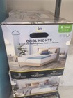 King Serta 3  Cool Nights Gel Memory Foam Mattress Topper With Washable Cover