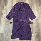 Vintage 90s 2000s Victoria   s Secret Womens P s Purple Robe Long Sleeve Amazing