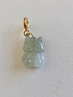 Natural Light Green Jade Cartoon Pendant Charm